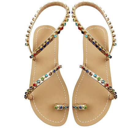 T-Strap Flat Sandals