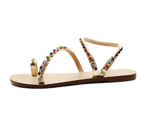 T-Strap Flat Sandals